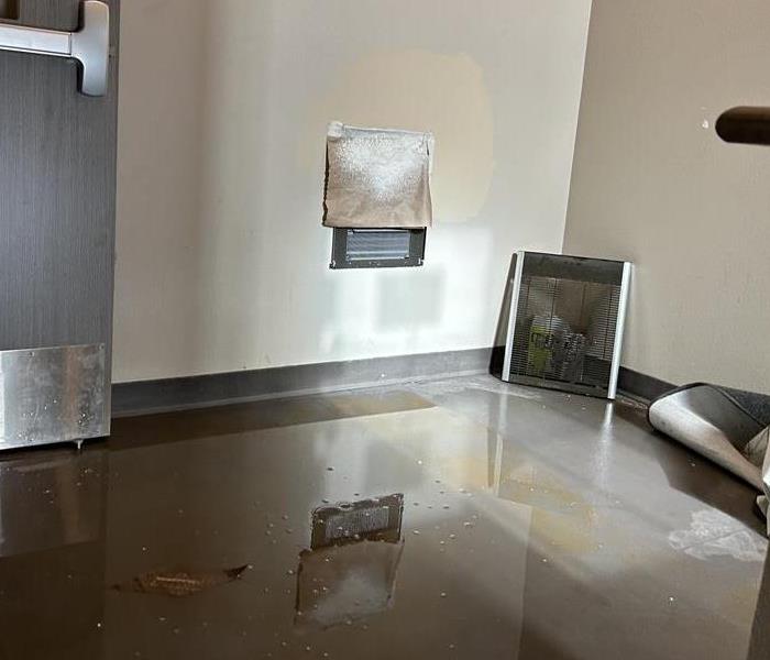 Water on Floor of Apartment