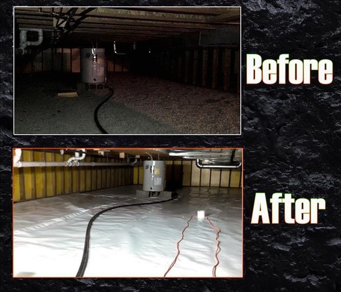 Vapor barrier before and after